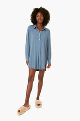 Coastal Blue Gisele Boyfriend Sleepshirt